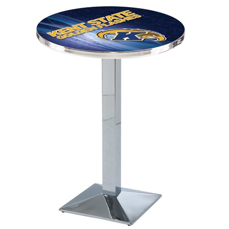 Holland Bar Stool Co 36" Chrome Kent State Pub Table, 28" dia. Top L217C3628KentSt-D2